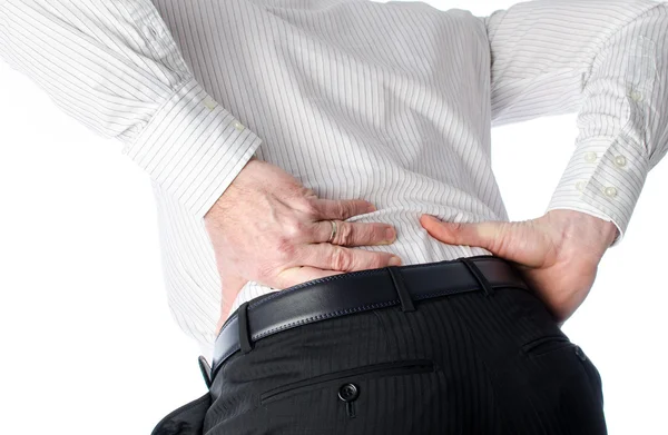 Man with back pain — Stock Photo, Image