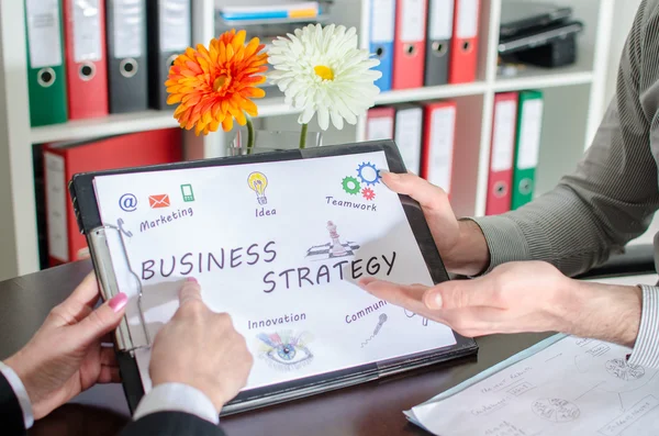 Bedrijfsstrategie Concept — Stockfoto