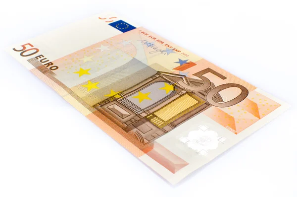Банкнота в 50 евро — стоковое фото