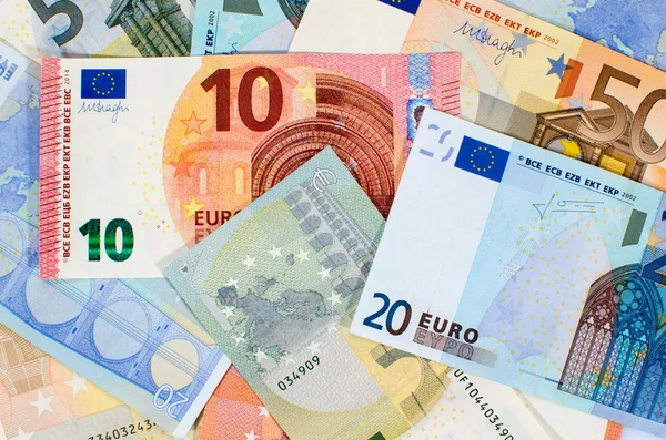 Hintergrund der Euro-Banknoten — Stockfoto