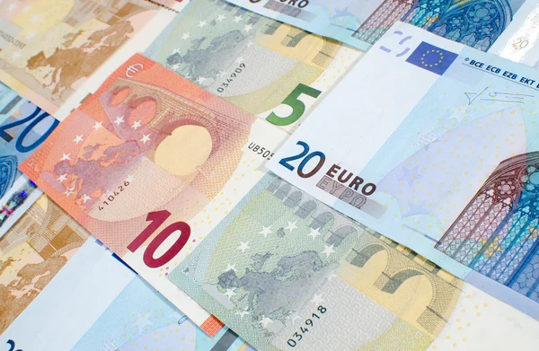 Фон банкнот евро — стоковое фото