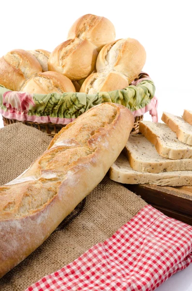 Different types of bread — Stock Photo, Image