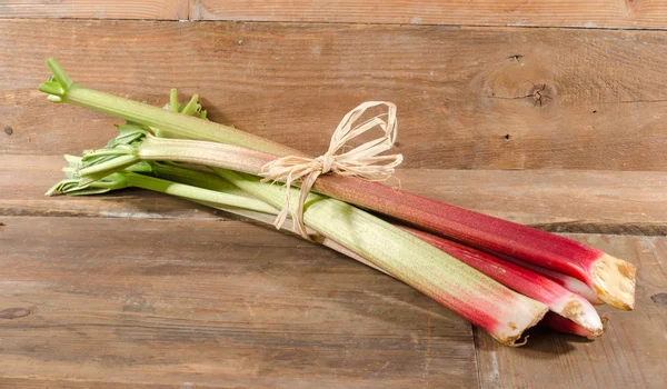 Bound of rhubarb stalks — Stock Photo, Image