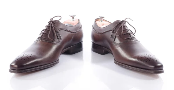 Luksusowe brązowy buty — Zdjęcie stockowe