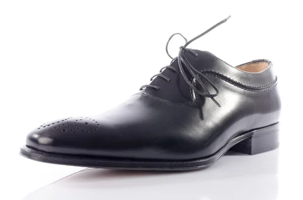 Luksusowe czarne buty — Zdjęcie stockowe