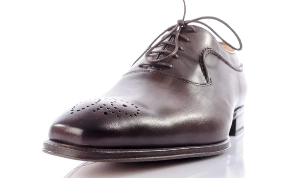 Luksusowe brązowy buty — Zdjęcie stockowe