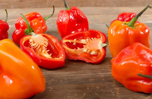 Verse habanero pepers — Stockfoto