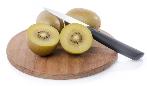 Fresh kiwi on wooden board — Stock Photo, Image