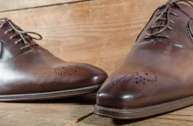 Lüks klasik kahverengi Ayakkabı