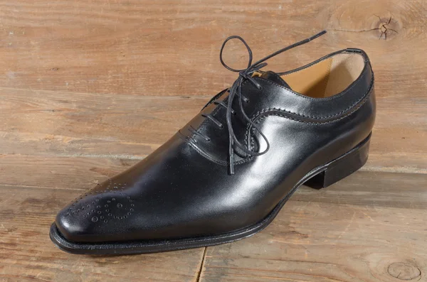 Lüks klasik siyah ayakkabı — Stok fotoğraf