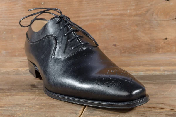 Luksusowe klasyczne czarne buty — Zdjęcie stockowe