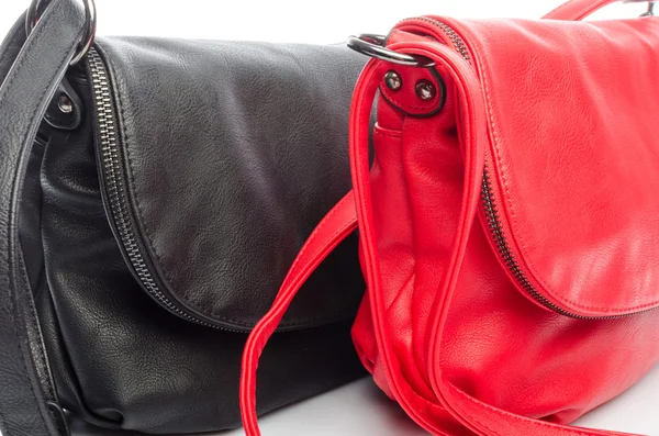 Black and red handbag — Stock Photo, Image