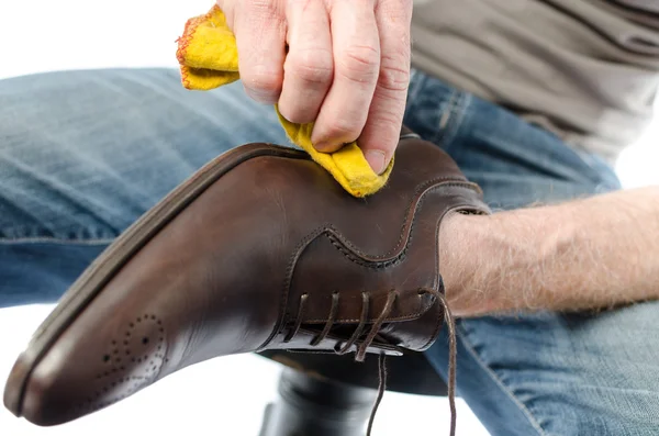 Shoe shining — Stock Photo, Image