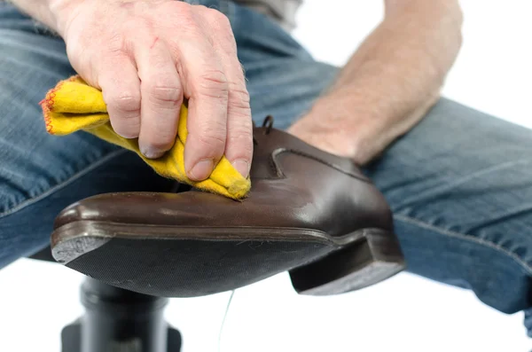 Shoe shining — Stock Photo, Image