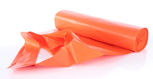 Orange garbage bag — Stock Photo, Image