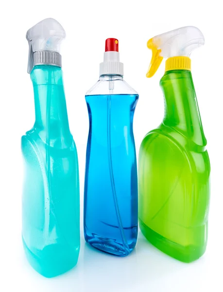 Cam temizleyici şişeler — Stok fotoğraf