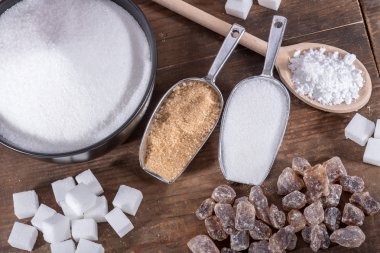 Kompozisyon şeker farklı türde