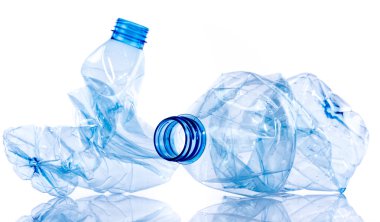 ezilmiş plastik şişe