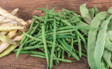 Yeşil, runner ve coco fasulye