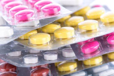 Kabarcıklar hap yığını