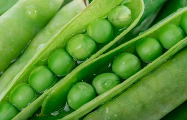 Taze bezelye arka planı