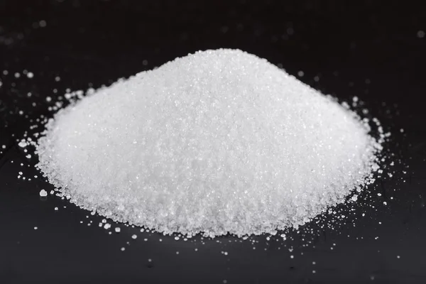 Heap of white crystal sugar — Stock Photo, Image