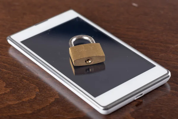 Concetto di sicurezza smartphone — Foto Stock