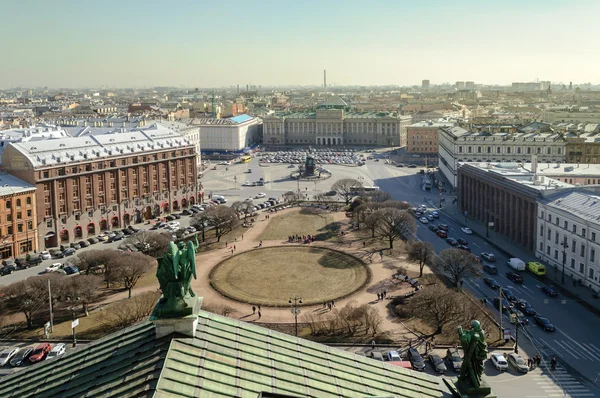 View of St. Petersburg from the colonnade of St. Isaac's Cathedral — Stock Image View of St. Petersburg from the colonnade of St. Isaac's Cathedral Stock Picture
