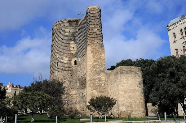 Maiden Tower Ook Bekend Als Giz Galasi Gelegen Oude Stad — Stockfoto