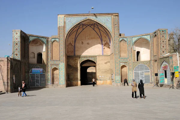 Meczet Qazvin Friday Meczet Został Zbudowany Wieku Okresie Wielkiego Seldżuku — Zdjęcie stockowe