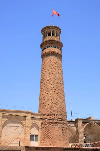 Kashan Friday Mosque Built 11Th Century Great Seljuk Period Minaret — Stock Photo, Image