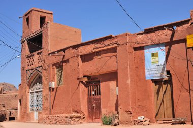 İran 'ın Natanz kentindeki Abyaneh köyündeki Abyaneh Cuma Camii. Cami 11. yüzyılda Büyük Seljuk döneminde inşa edildi. Natanz, İran.