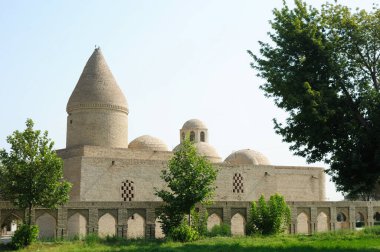 Peygamberimiz Eyup 'un mezarı Buhara' nın eski şehir merkezinde yer almaktadır. Mezar, Karakanidler döneminde 12. yüzyılda inşa edildi. Buhara, Özbekistan.