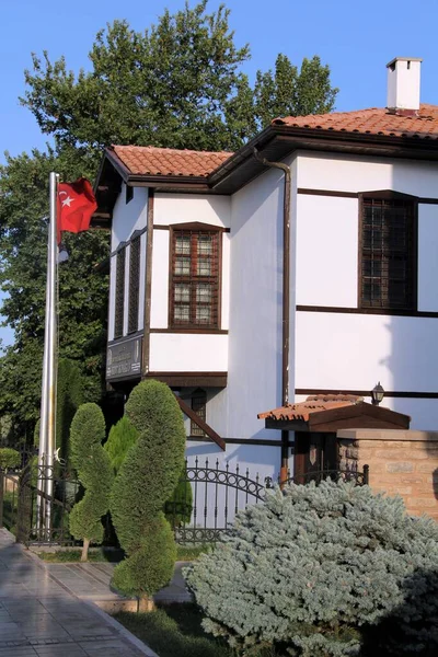 伝統的な家の中にあるAziziye地区 復元されたトルコの家 カラタイ地区の邸宅 トルコのコンヤ — ストック写真