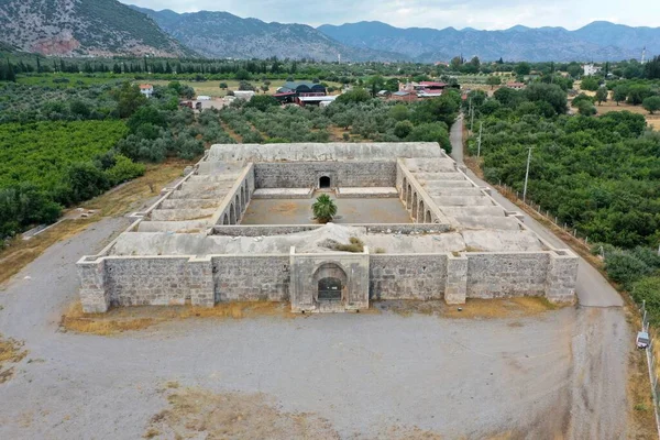 Kirkgoz Han Caravanserai Trova Sulla Strada Antalya Burdur Caravanserraglio Costruito — Foto Stock