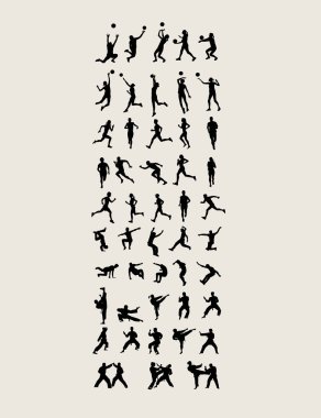 Spor Set Silhouettes