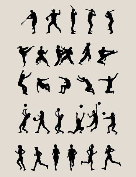 Sport Set Silhouettes