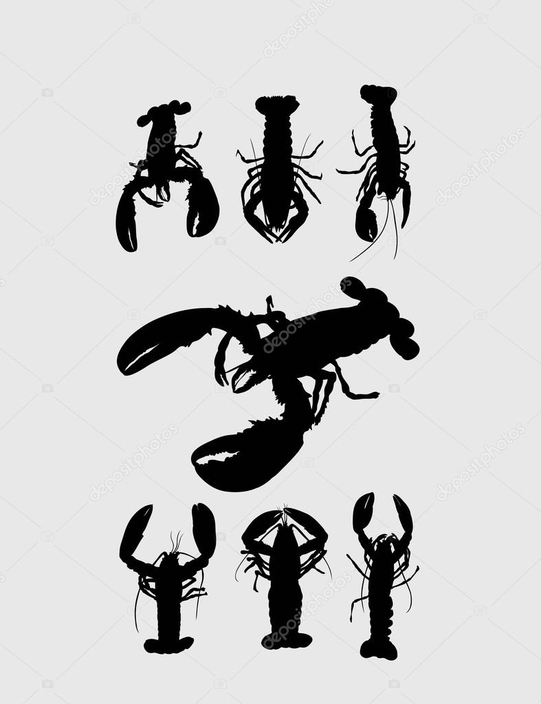 Scorpion Silhouettes, art vector design