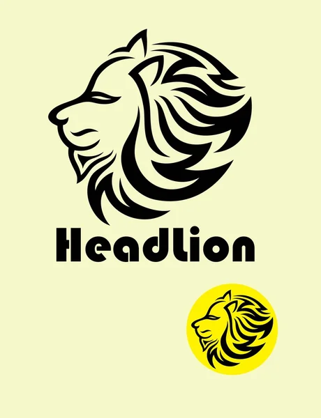 Głowę lew Logo — Wektor stockowy