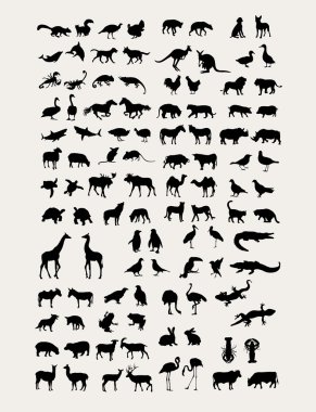 Animal Silhouette Collection clipart