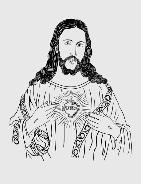 Jezus Christus Vector — Stockvector