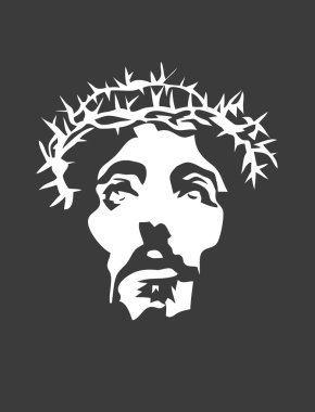 Jesus Face Silhouette