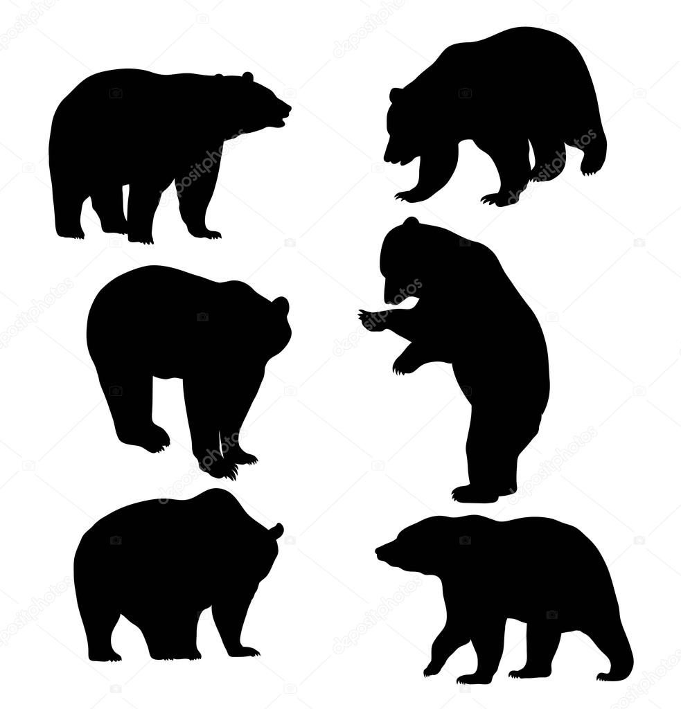 Bear Silhouette Animal, art vector design