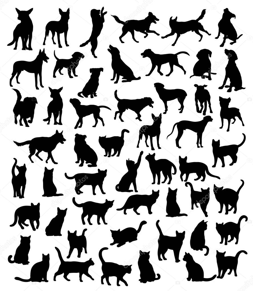 Pet Animal Silhouettes