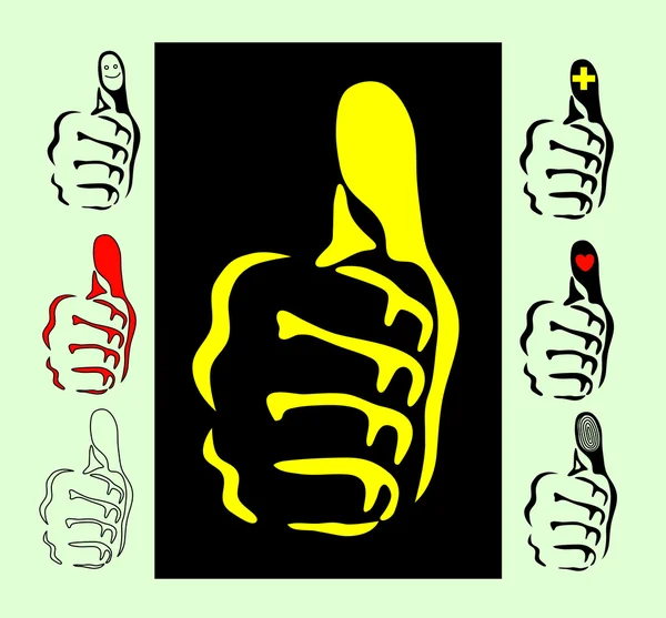 Thumbs up — Stock Vector