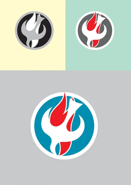 聖霊教会ロゴ — ストックベクタ