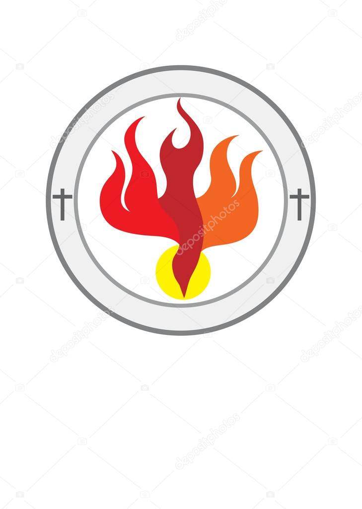 Holy spirit church logo — Stock Vector © sumbajimartinus #54515055