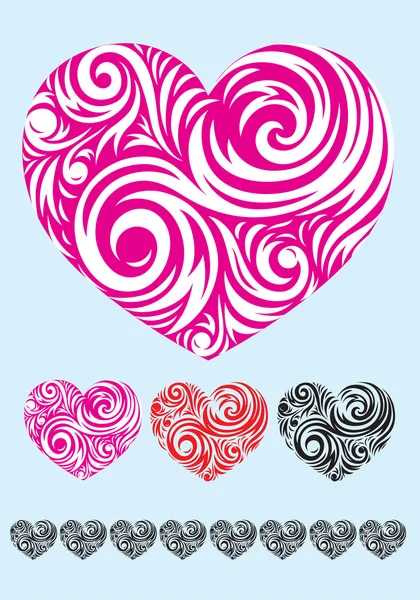 Heart ornament — Stock Vector