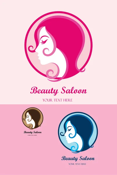 Beauty Saloon logotyp — Stock vektor