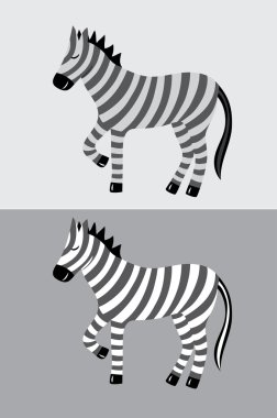 Zebra karikatür